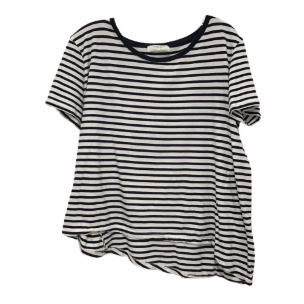 Zara Organic Cotton Striped T Shirt